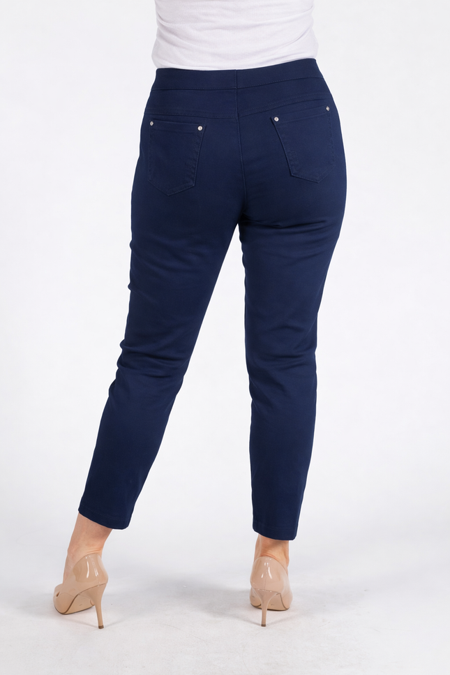 27 INCH STRETCH TROUSER WITH ELASTICATED