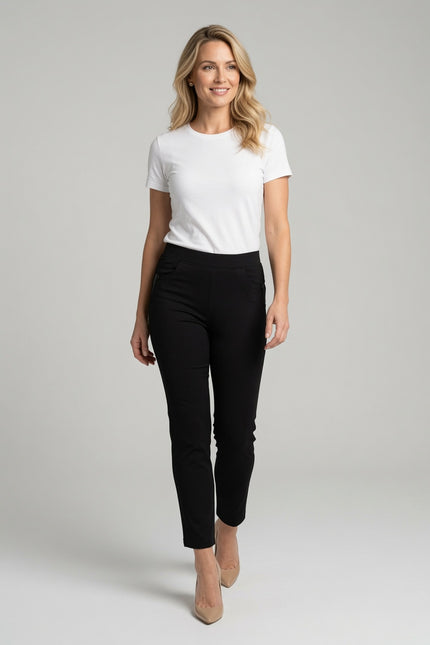 Trouser 27 inch hotfix detail elasticated