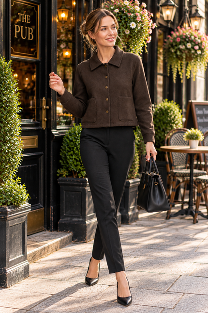 Jacket with pockets long sleeve