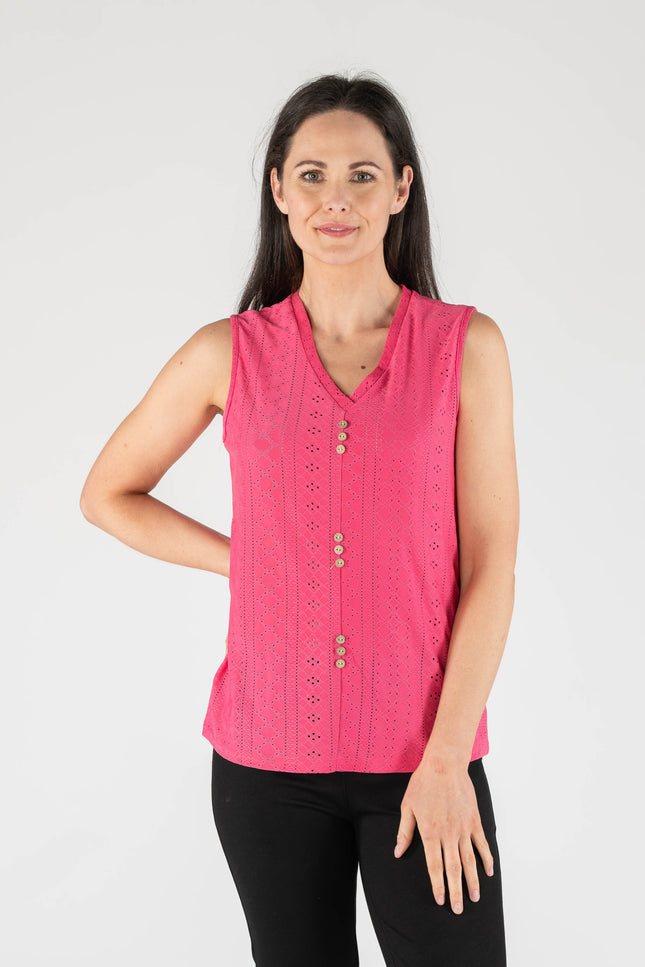 Blouse Schilffi with V-neck with sleeve