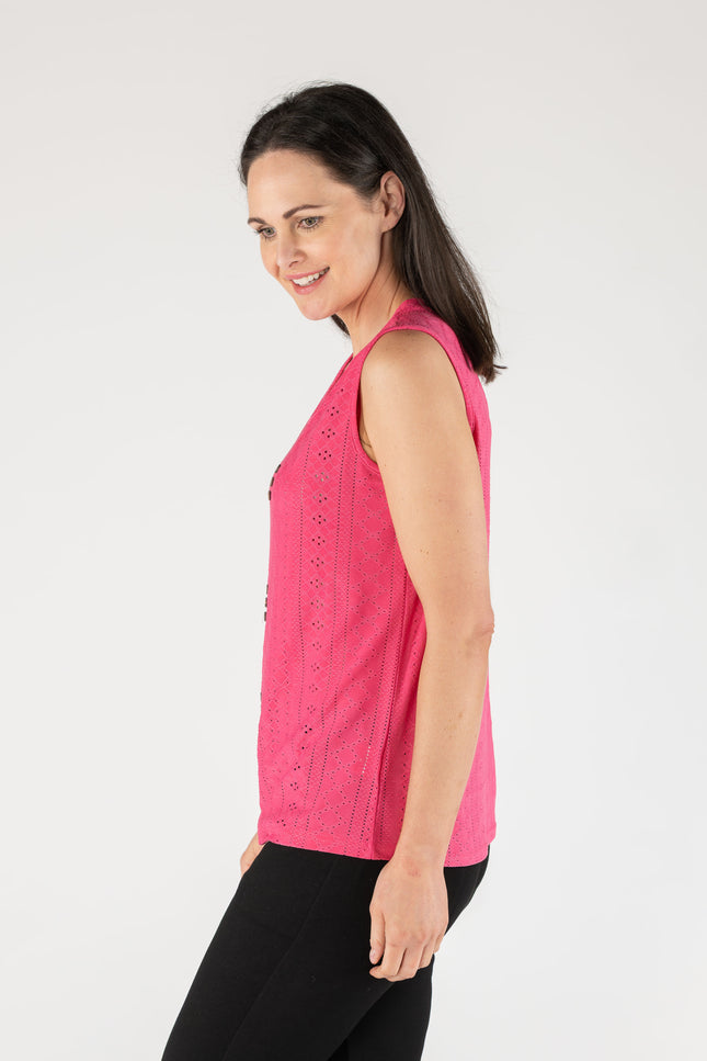 Blouse Schilffi with V-neck with sleeve