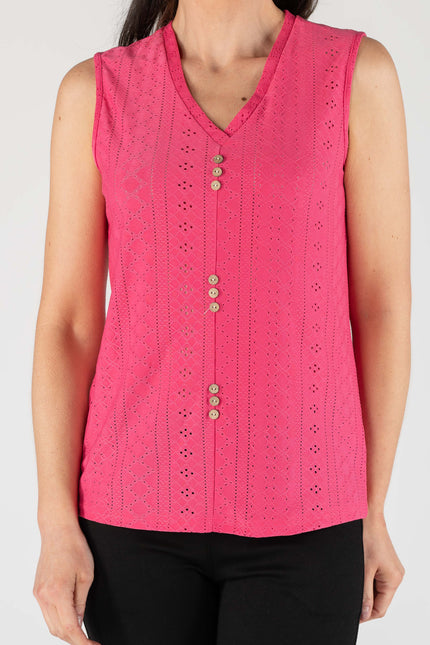 Blouse Schilffi with V-neck with sleeve