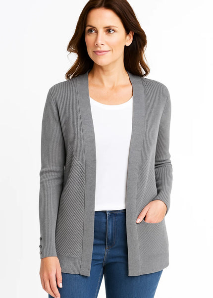 Cardigan edge to edge long sleeve