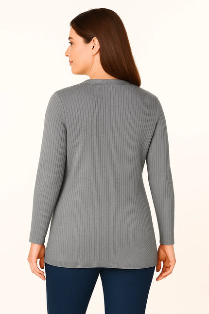 Cardigan edge to edge long sleeve