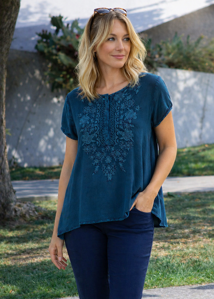Tunic Acidwash Embroidered