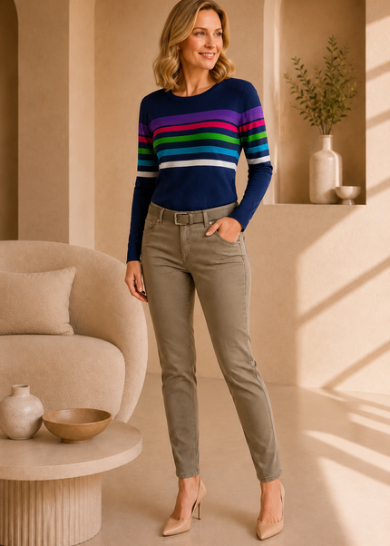 29 Inch leg trouser with belt