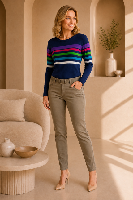 29 Inch leg trouser with belt