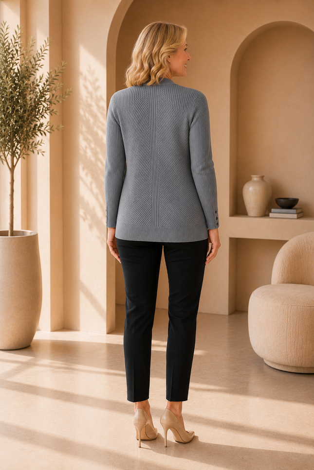Cardigan edge to edge long sleeve