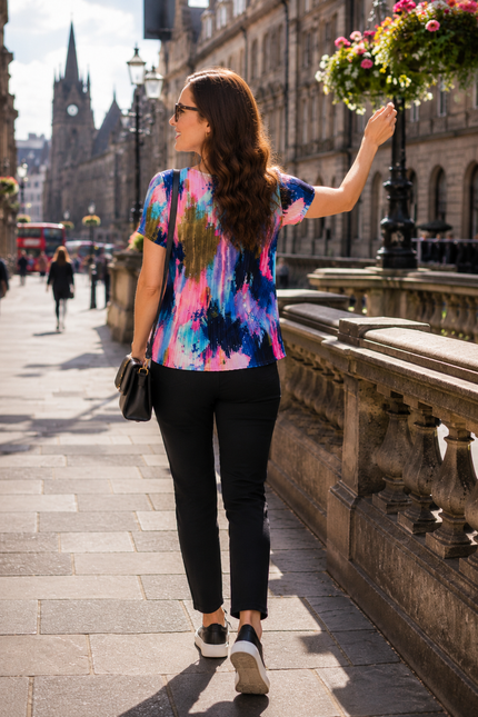 Top Brushstroke Print Plea