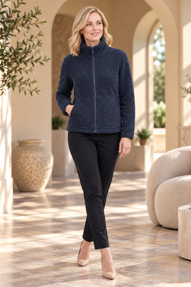 Jacket teddy fleece with pockets