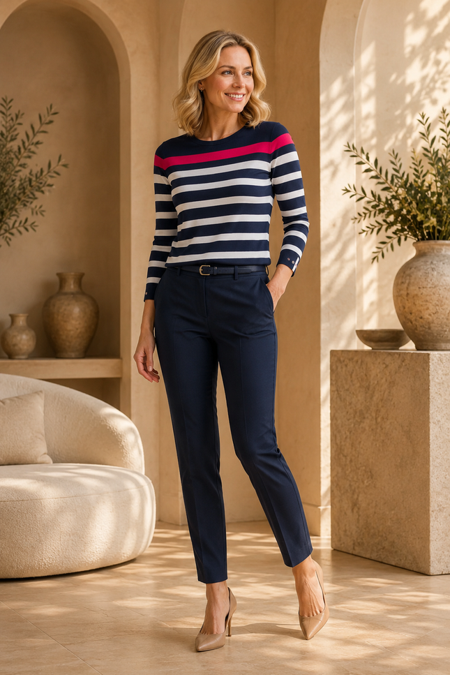 Jumper round neck 3/4 sleeve