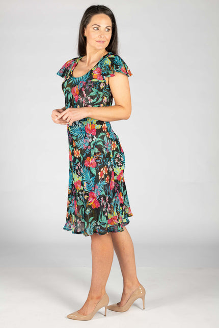 Dress black multi 41 inch reversible
