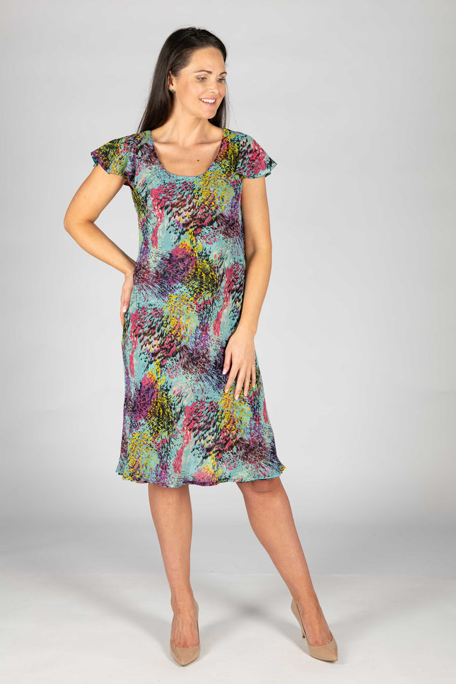 Dress black multi 41 inch reversible