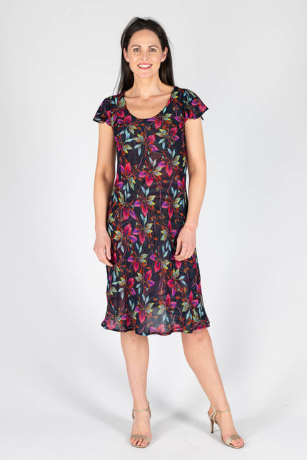 Reversible dress printed multi print