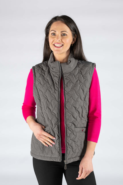 Quilted padded gilet