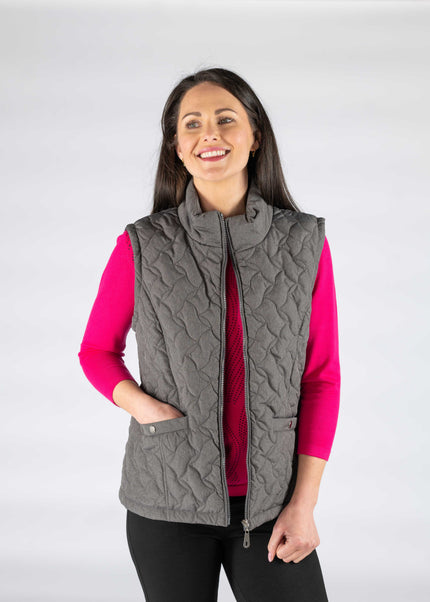 Quilted padded gilet