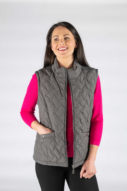 Quilted padded gilet