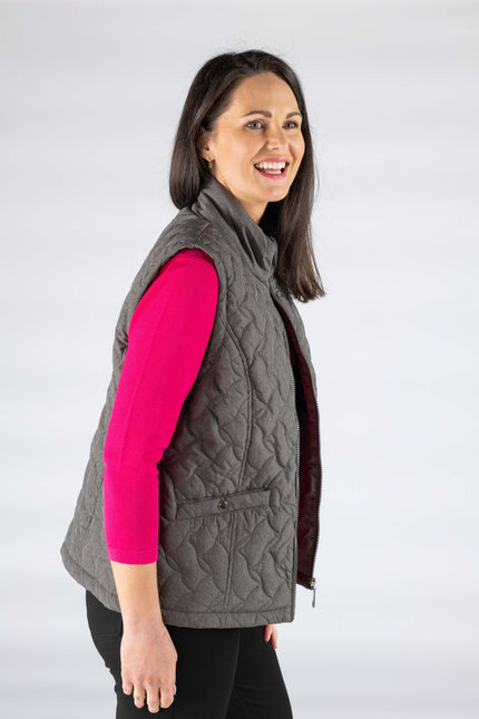Quilted padded gilet