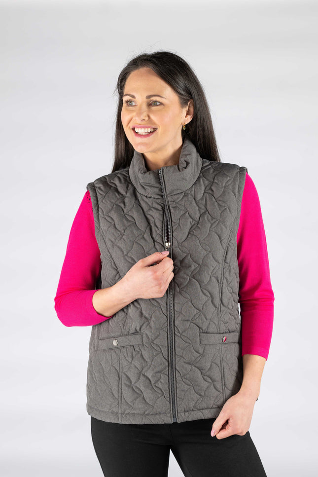Quilted padded gilet