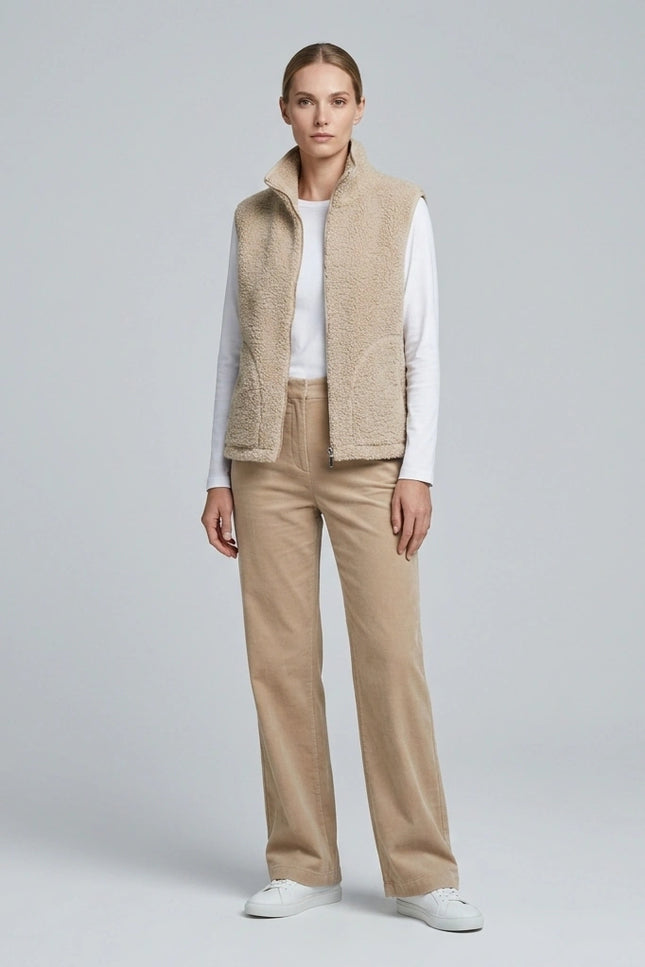 Gilet teddy fleece with pockets
