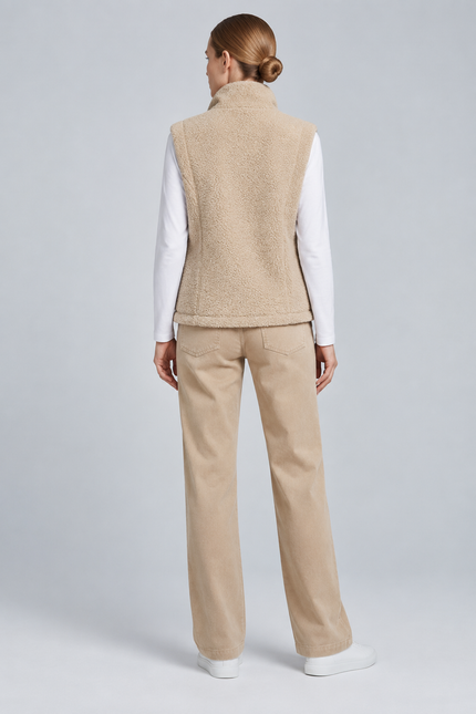 Gilet teddy fleece with pockets