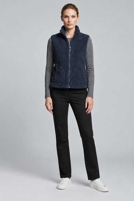 Gilet teddy fleece with pockets