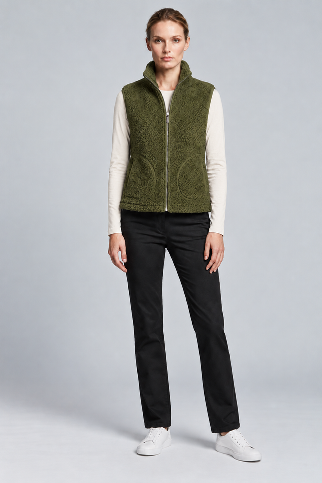 Gilet teddy fleece with pockets