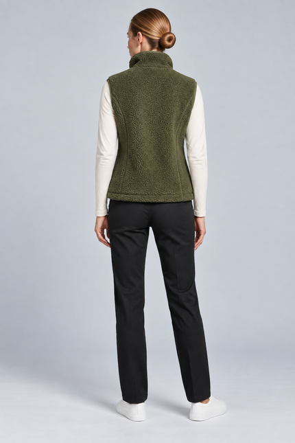 Gilet teddy fleece with pockets