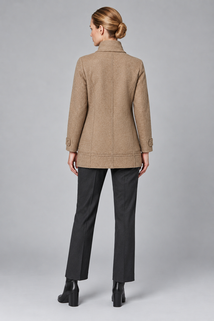 Jacket zip front with pockets long sleeve