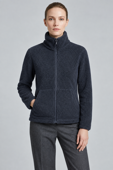 Jacket teddy fleece with pockets
