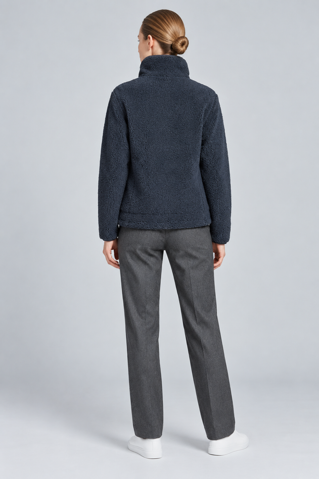 Jacket teddy fleece with pockets