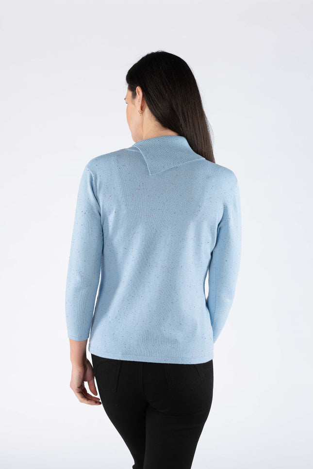 Jumper multi-effect with scowl neck