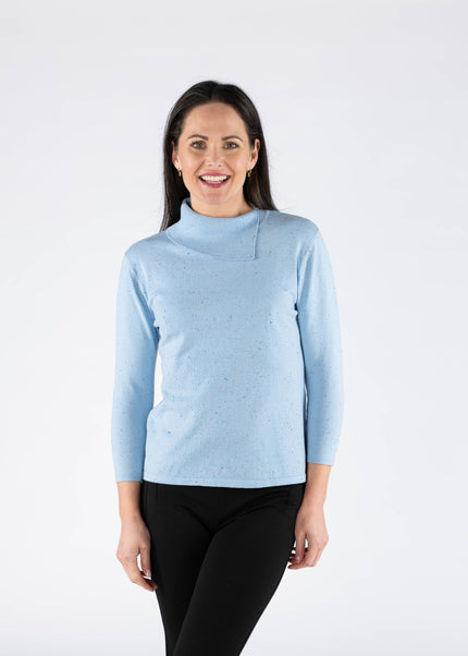 Jumper multi-effect with scowl neck