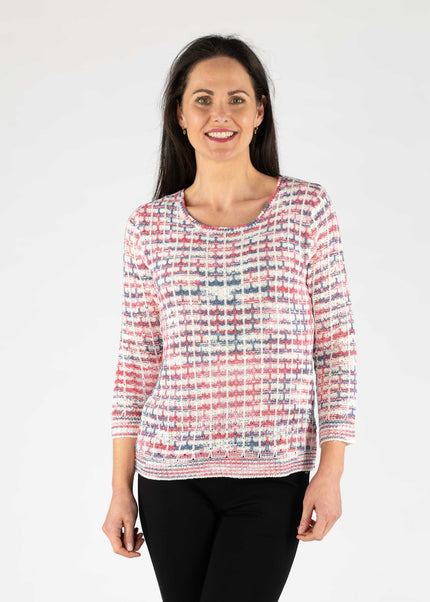 Jumper tape yarn round neck