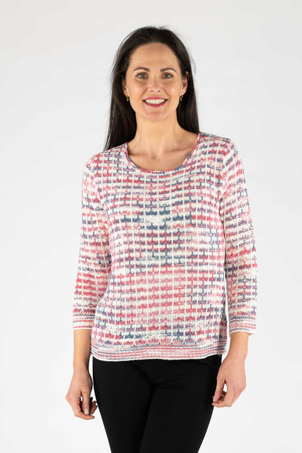 Jumper tape yarn round neck