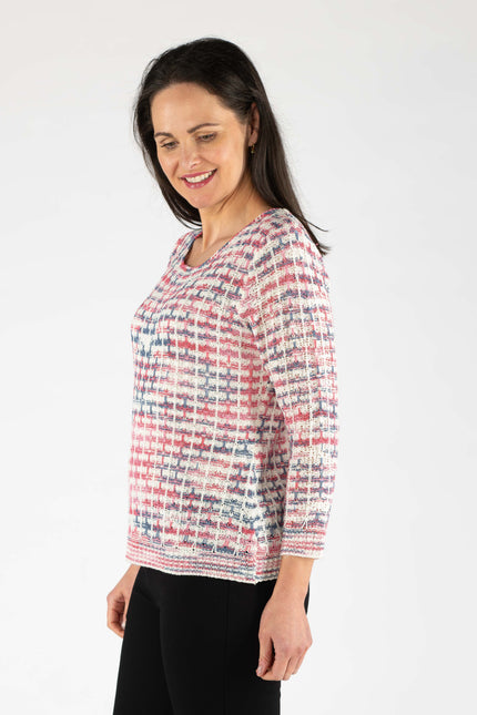 Jumper tape yarn round neck