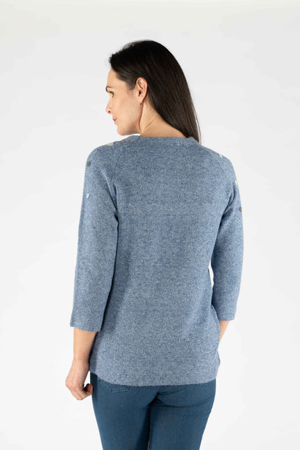 Jumper pom pom spot round neck
