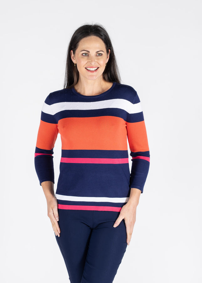 Jumper round neck 3/4 sleeve