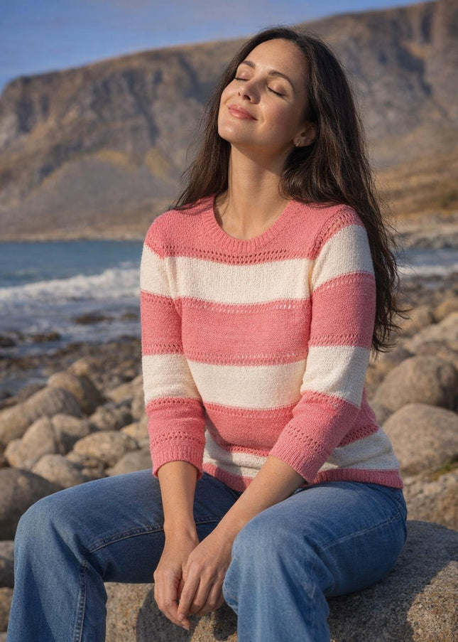 Jumper round neck 3/4 sleeve