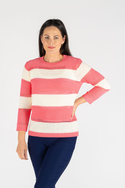 Jumper round neck 3/4 sleeve