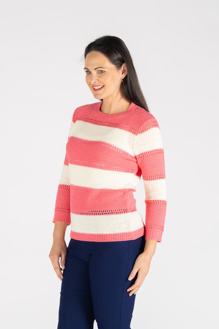 Jumper round neck 3/4 sleeve