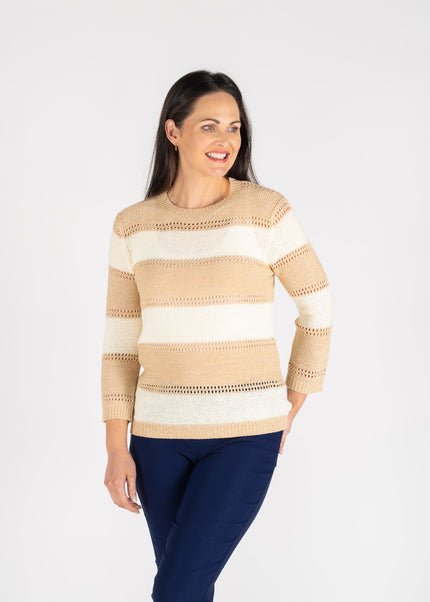 Jumper round neck 3/4 sleeve