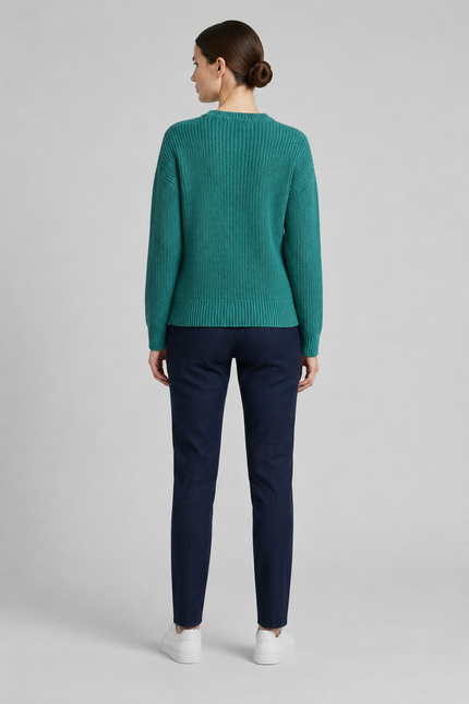 Jumper chenille round neck long sleeve