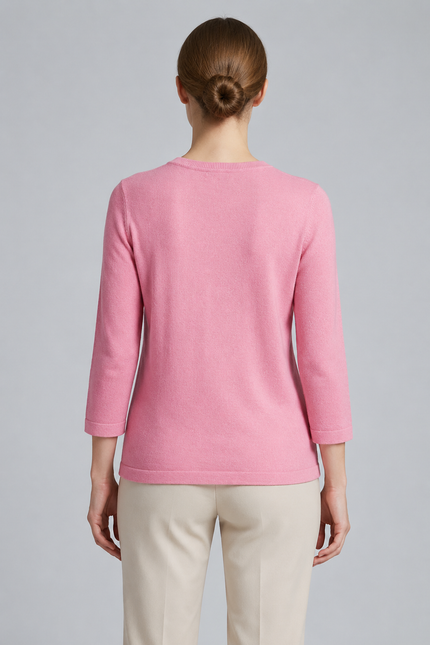 Jumper round neck with 3/4 sleeve