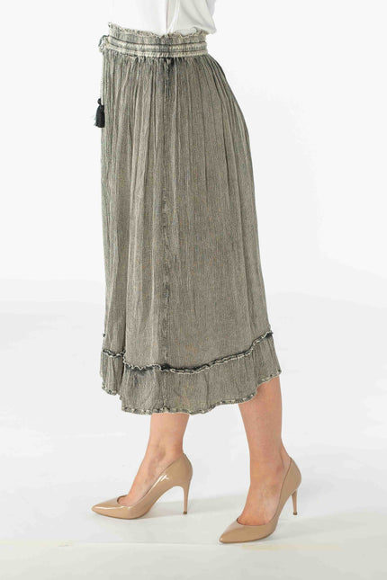 Skirt grey frill and elasticated waist