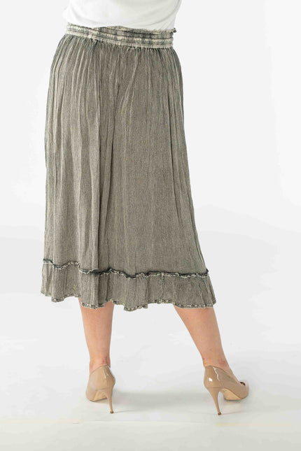 Skirt grey frill and elasticated waist