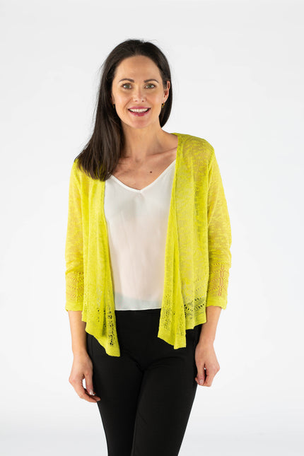 Shrug border pattern 3/4 sleeve