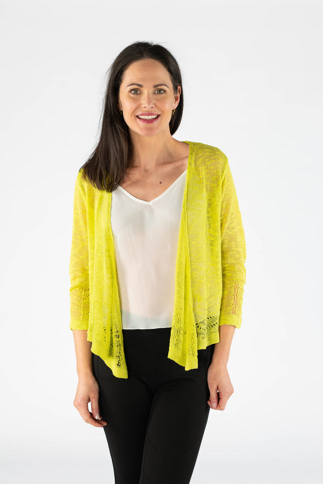 Shrug border pattern 3/4 sleeve