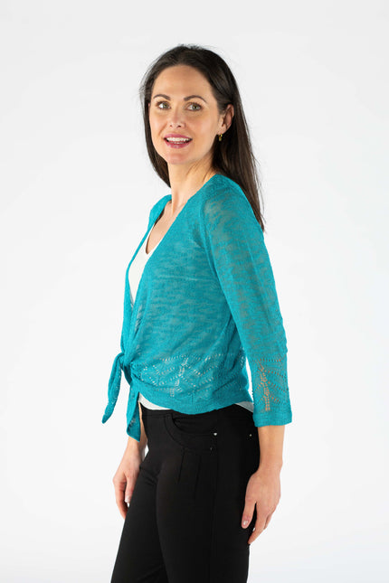 Shrug border pattern 3/4 sleeve