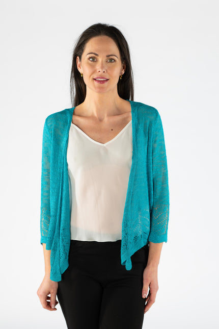 Shrug border pattern 3/4 sleeve